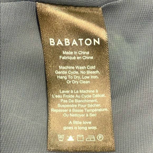 Babaton (Aritizia) Casimir Blue Grey  Floral Mini Dress Size XS Spaghetti Straps - Picture 10 of 11